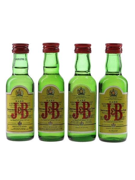 J&B Rare Bottled 1970s-1990s 4 x 5cl / 40%