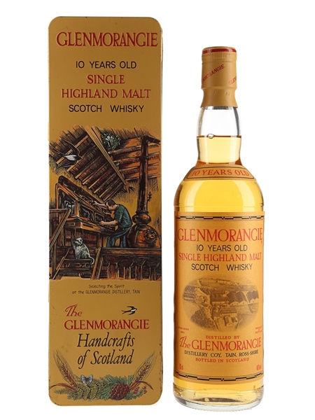 Glenmorangie 10 Year Old Bottled 1990s - Handcrafts of Scotland Tin 70cl / 40%