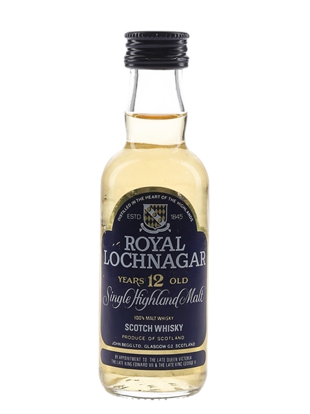 Royal Lochnagar 12 Year Old Bottled 1980s 5cl / 40%