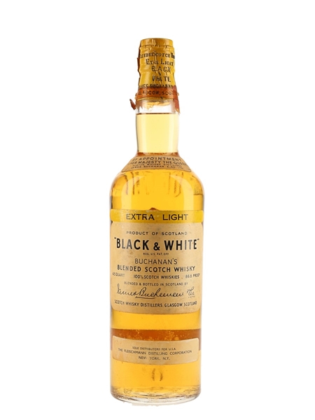 Buchanan's Black & Whiteとdeluxeの2本セット Buchanan's Black & White Blended Scotch Whisky - 1960s (40