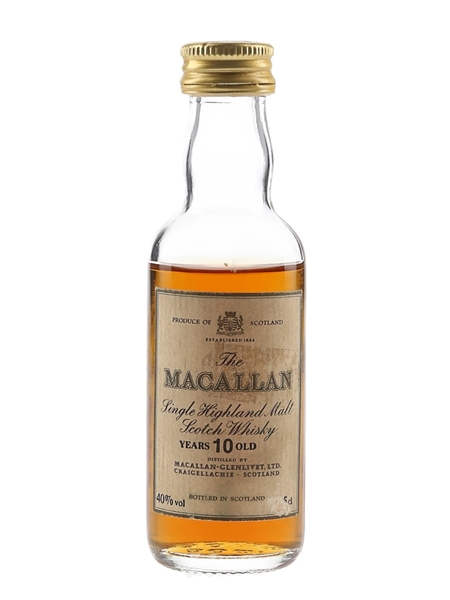 Macallan 10 Year Old Bottled 1980s 5cl / 40%