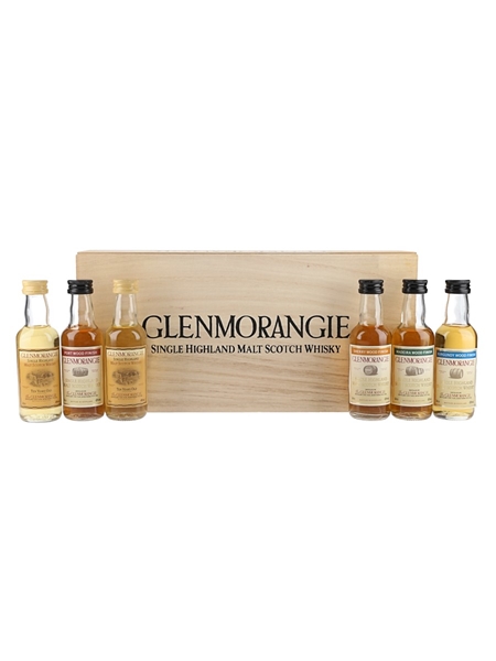 Glenmorangie Malt Whisky Collection 10 Year Old, Burgundy, Madeira, Port & Sherry Wood Finish Set 6 x 5cl