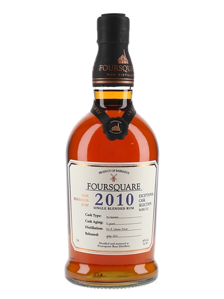 Foursquare 2010 12 Year Old Single Blended Rum Bottled 2022 - Exceptional Cask Selection Mark XXI 70cl / 60%