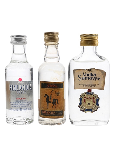 Finlandia, Vodka Samovar & Polmos  3 x 5cl / 40%