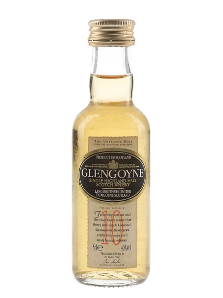 Glengoyne 10 Year Old Bottled 1990s 5cl / 40%