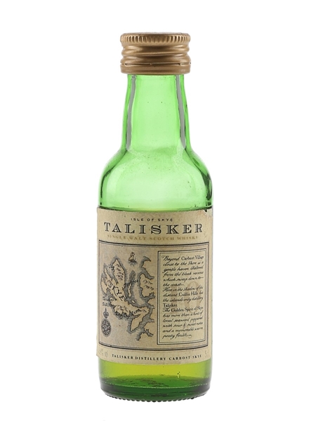 Talisker 10 Year Old Map Label Bottled 1990s 5cl / 45.8%