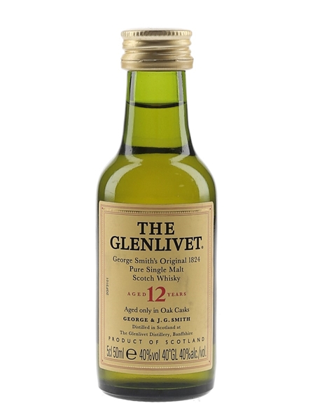 Glenlivet 12 Year Old Bottled 1980s 5cl / 40%