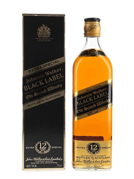 Johnnie Walker Black Label 12 Year Old Bottled 1980s 75cl / 40%