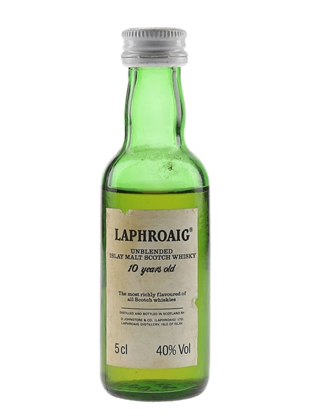 Laphroaig 10 Year Old Unblended Bottled 1980s 5cl / 43%