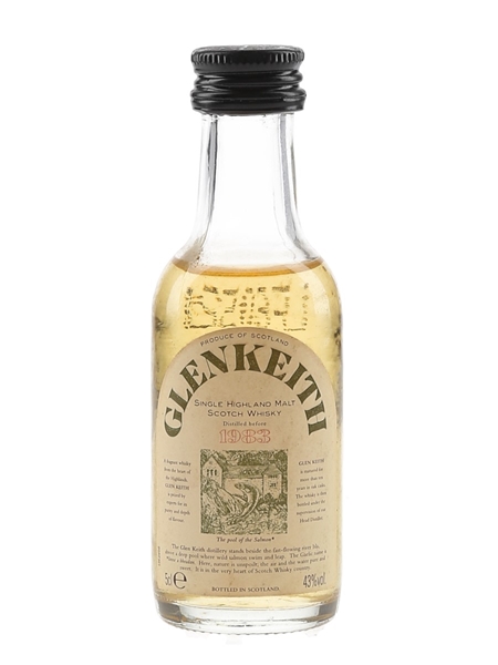 Glen Keith Distilled Before 1983 Bottled 1990s 5cl / 43%