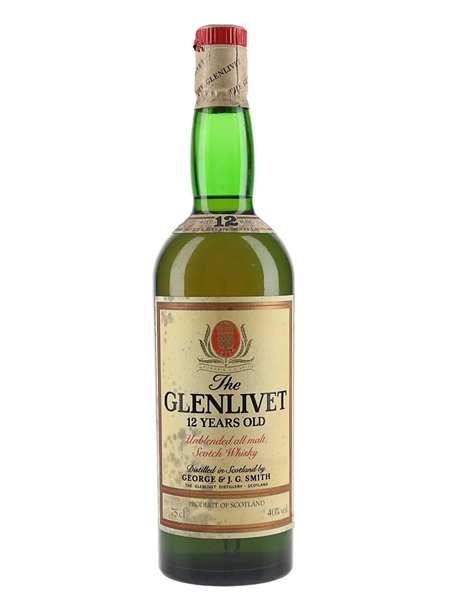 Glenlivet 12 Year Old Bottled 1980s 75cl / 40%