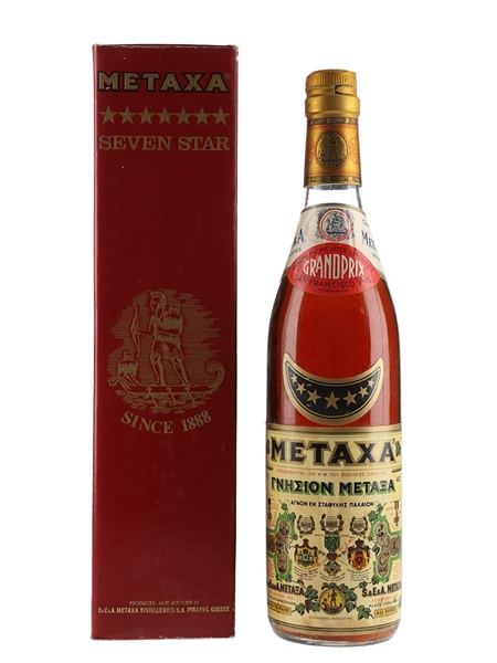 Metaxa 7 Star Brandy Bottled 1970s 70cl / 40%