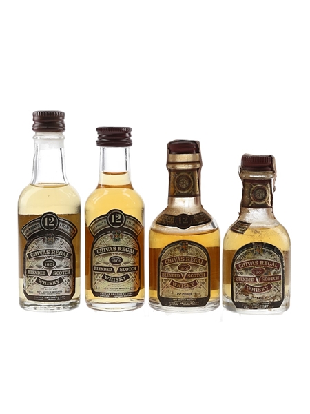 Chivas Regal 12 Year Old Bottled 1970s-1980s 4 x 5cl / 43%