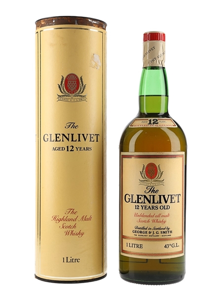 Glenlivet 12 Year Old Bottled 1980s 100cl / 43%