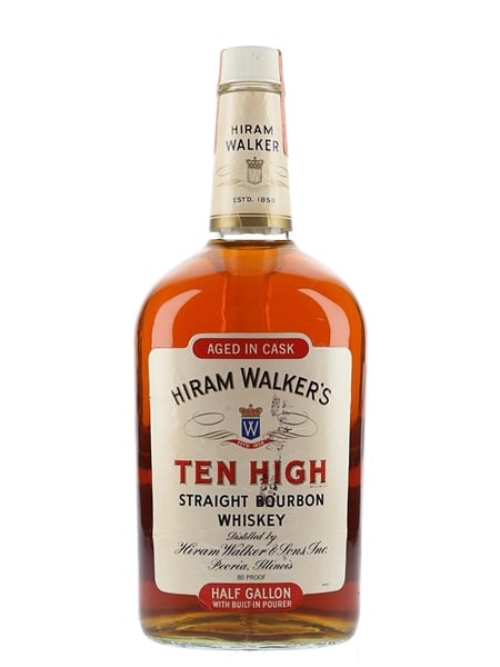 Hiram Walker's Ten High Bottled 1970s - Large Format 189cl / 40%