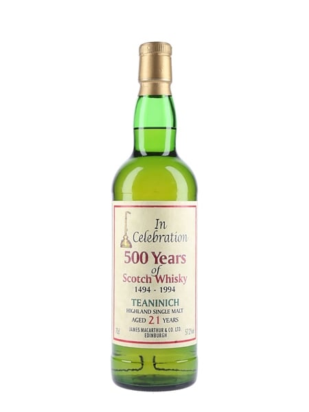 Teaninich 21 Year Old James MacArthur's - 500 Years Of Scotch Whisky - Bottled 1994 70cl / 57.2%