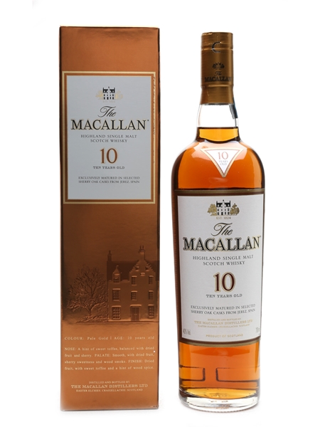 Macallan 10 Year Old Sherry Oak 70cl / 40%