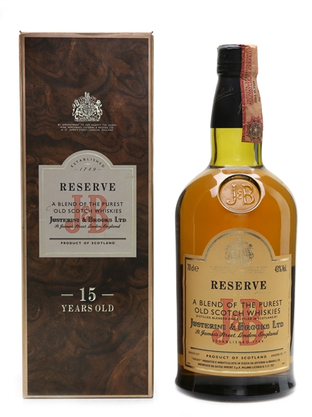 J & B 15 Year Old Reserve Dateo Import 70cl / 43%