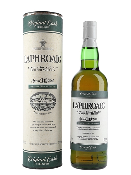 Laphroaig 10 Year Old Original Cask Strength Bottled 1990s 70cl / 57.3%