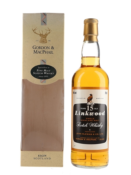 Linkwood 15 Year Old Bottled 1990s - Gordon & MacPhail 70cl / 40%