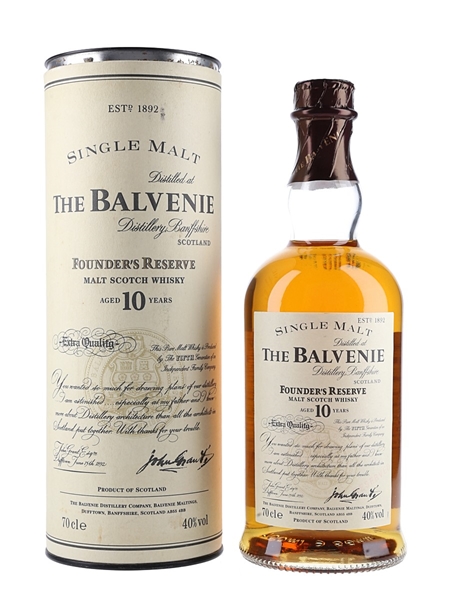 Balvenie 10 Year Old Founder's Reserve  70cl / 40%