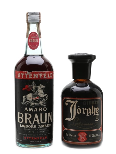 Ottenfeld Amaro Braun & Jorghe I Amaro Bottled 1960s 100cl & 75cl