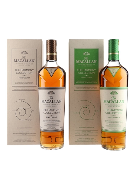 Macallan The Harmony Collection Fine Cacao & Smooth Arabica  2 x 70cl / 40%