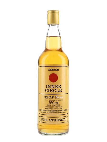 Inner Circle Amber Rum Bottled 1980s - Full Strength 75cl / 75.9%