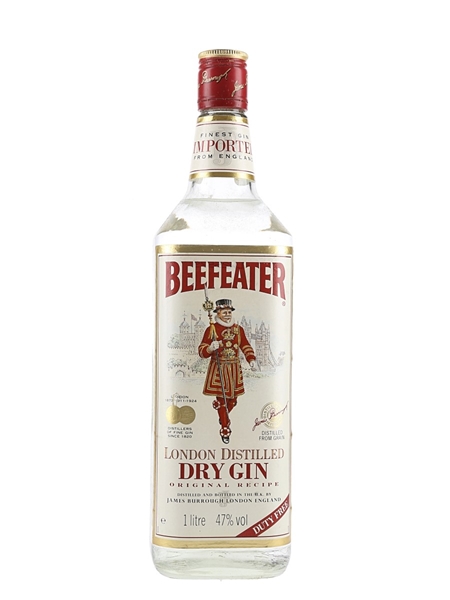 Beefeater London Distilled Dry Gin Bottled 1980s - Duty Free 100cl / 47%