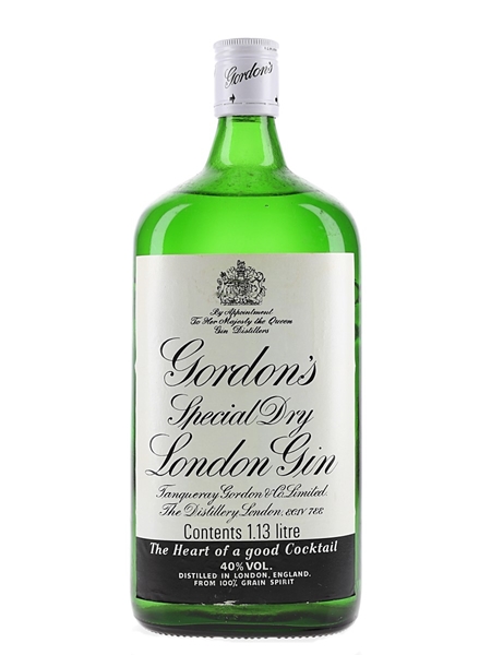 Gordon's Special Dry London Gin Bottled 1980s - Large Format 113cl / 40%