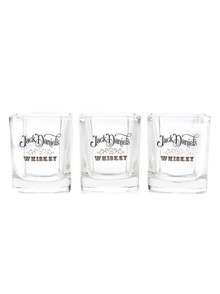 Jack Daniel's Shot Glasses  3 x 8.5cm Tall