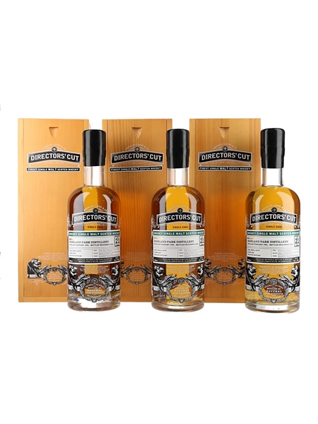 Highland Park 1991 21 Year Old Director's Cut Bottled 2012 - Douglas Laing 3 x 70cl / 54.8%