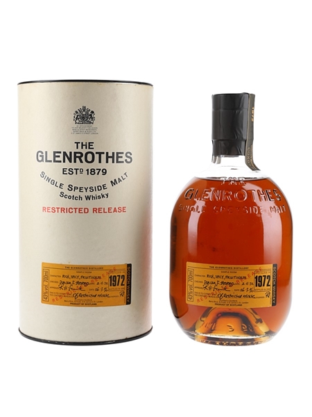 Glenrothes 1972 Restricted Release Bottled 1996 70cl / 43%