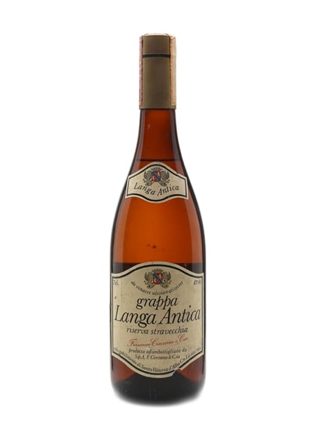 Cinzano Grappa Langa Antica Bottled 1980s 75cl / 40%