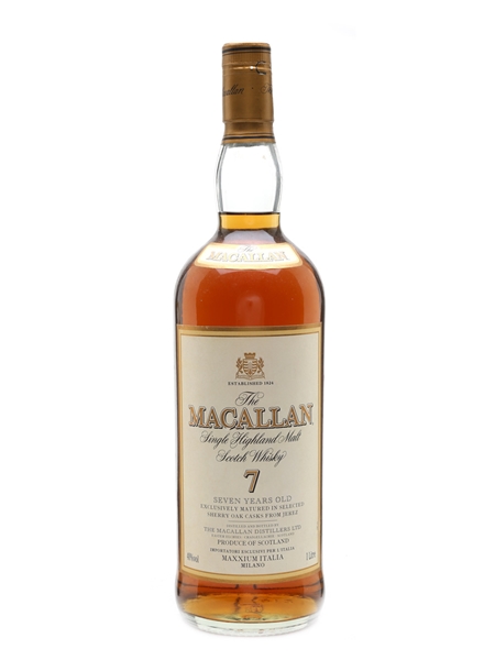 Macallan 7 Year Old Bottled 1990s 100cl / 40%