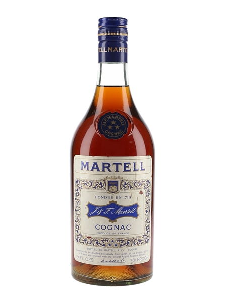 Martell 3 Star Bottled 1970s 68cl / 40%