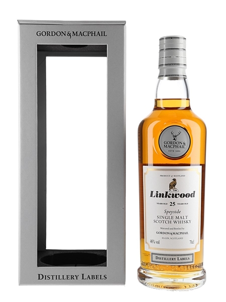 Linkwood 25 Year Old Distillery Labels Bottled 2022 - Gordon & MacPhail 70cl / 46%