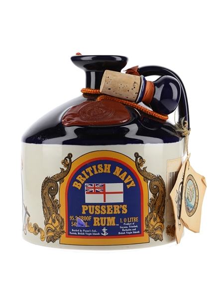 Pusser's British Navy Rum Flagon Guyana, Trinidad, Barbados & British Virgin Islands. 100cl / 54.5%