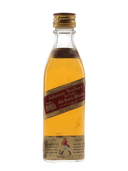 Johnnie Walker Red Label Bottled 1970s 5cl / 40%