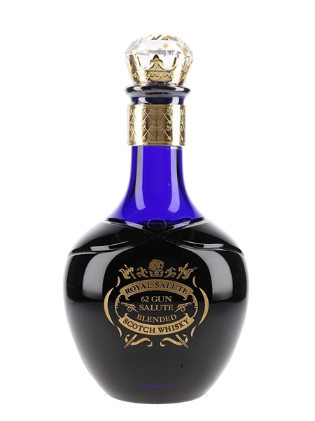 Royal Salute 62 Gun Salute Blue Ceramic Decanter 100cl / 43%