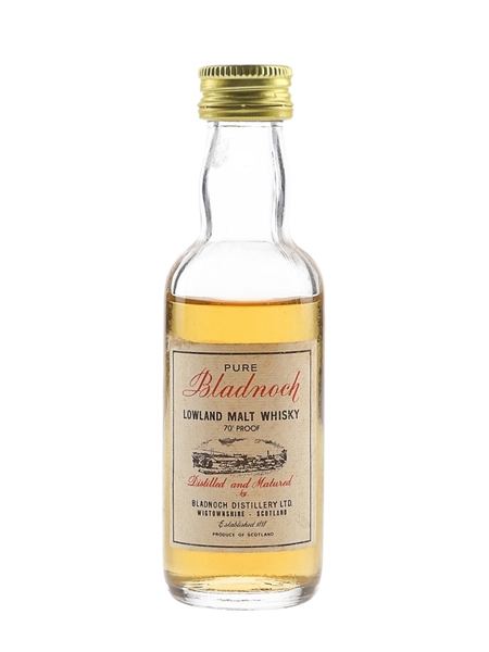 Bladnoch Pure Malt Bottled 1970s 5cl / 40%