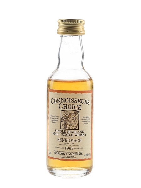 Benromach 1969 Connoisseurs Choice Bottled 1980s - Gordon & MacPhail 5cl / 40%