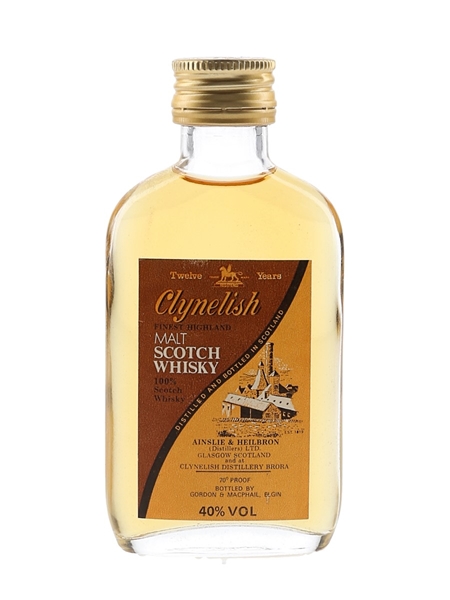 Clynelish 12 Year Old Bottled 1970s-1980s - Gordon & MacPhail 5cl / 40%