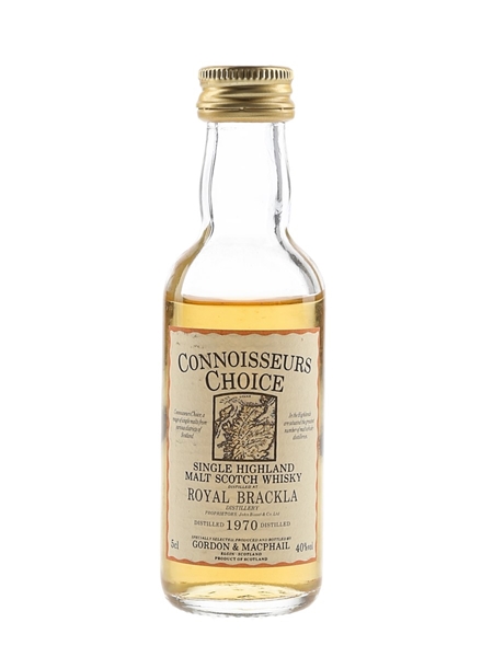 Royal Brackla 1970 Connoisseurs Choice Bottled 1980s-1990s - Gordon & MacPhail 5cl / 40%