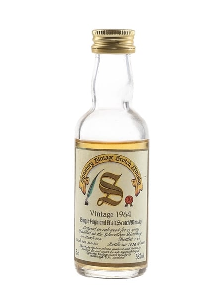 Glen Albyn 1964 25 Year Old Bottled 1989 - Signatory Vintage 5cl / 58%