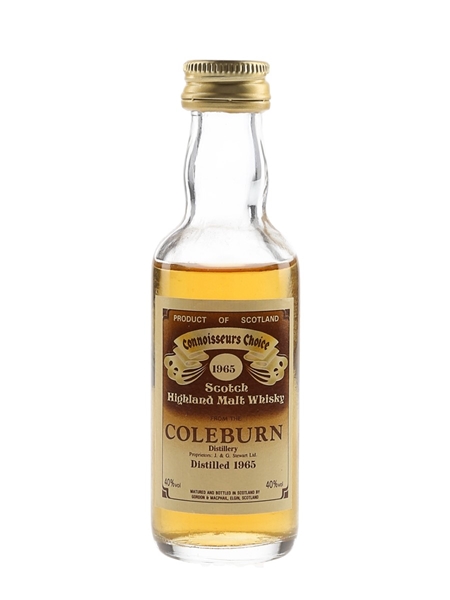 Coleburn 1965 Connoisseurs Choice Bottled 1980s - Gordon & MacPhail 5cl / 40%