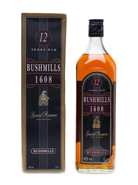 Bushmills 1608 Reserve 12 Year Old Travel Retail 100cl / 43%