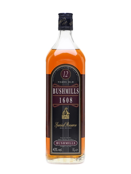 Bushmills 1608 Reserve 12 Year Old Travel Retail 100cl / 43%