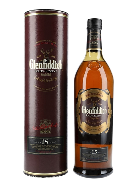 Glenfiddich 15 Year Old Solera Reserve 100cl / 43%