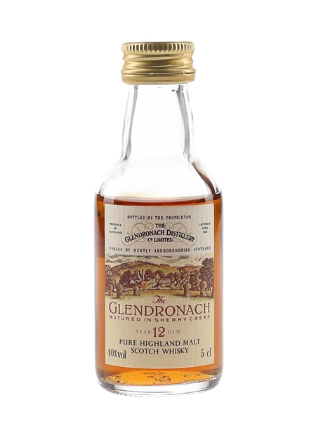 Glendronach 12 Year Sherry Cask Bottled 1980s 5cl / 40%